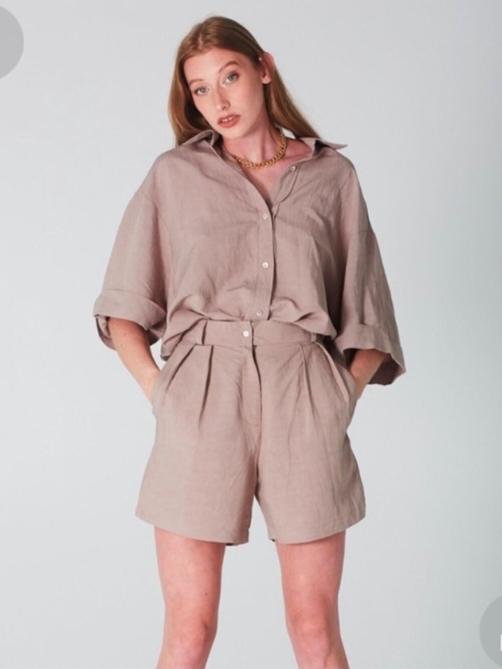 Uncle Studios Linen Shirt and Shorts